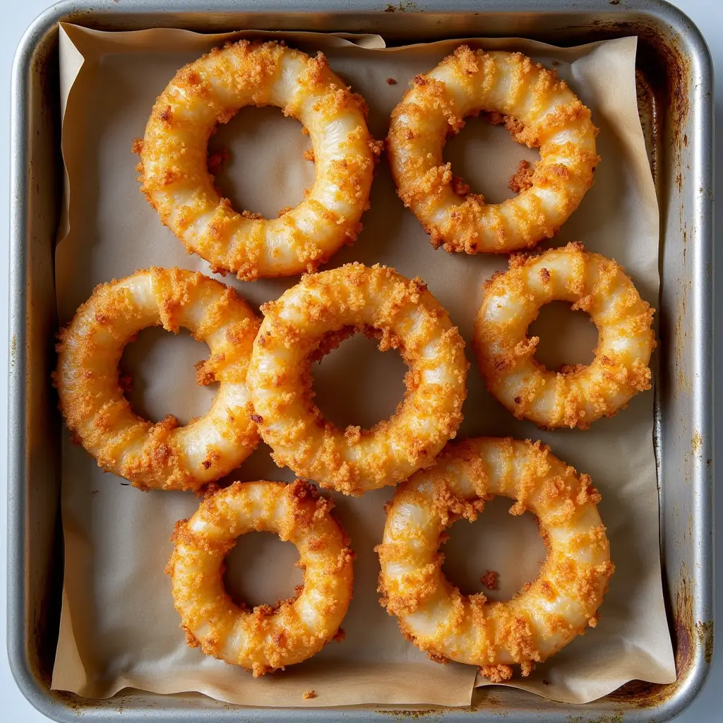 Crispy & Guilt-Free: The Ultimate Keto Onion Ring Guide for Low-Carb Lovers 8 Air fryer keto onion rings made with almond flour
