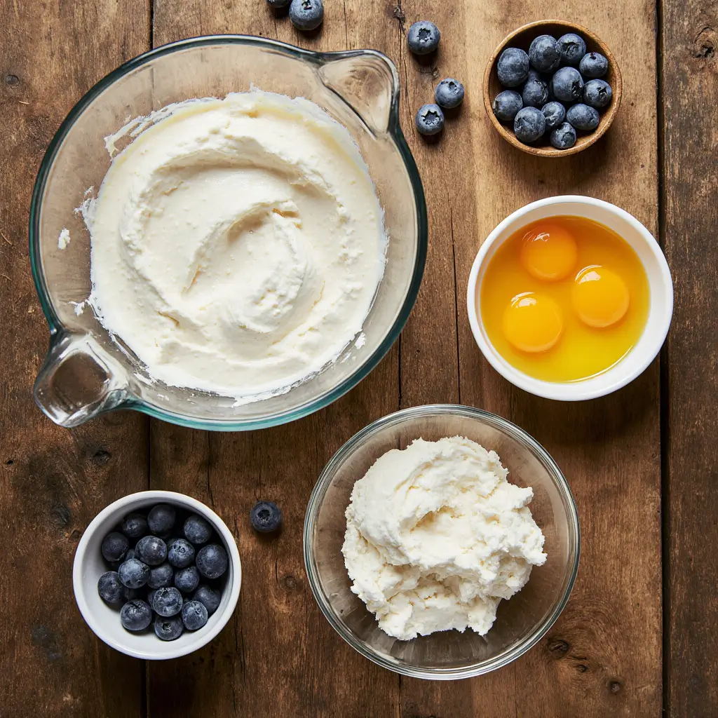 Blueberry Cloud Bread Cottage Cheese: The Best Low-Carb Treat Ever 9 Ingredients prepared for blueberry cloud bread cottage cheese