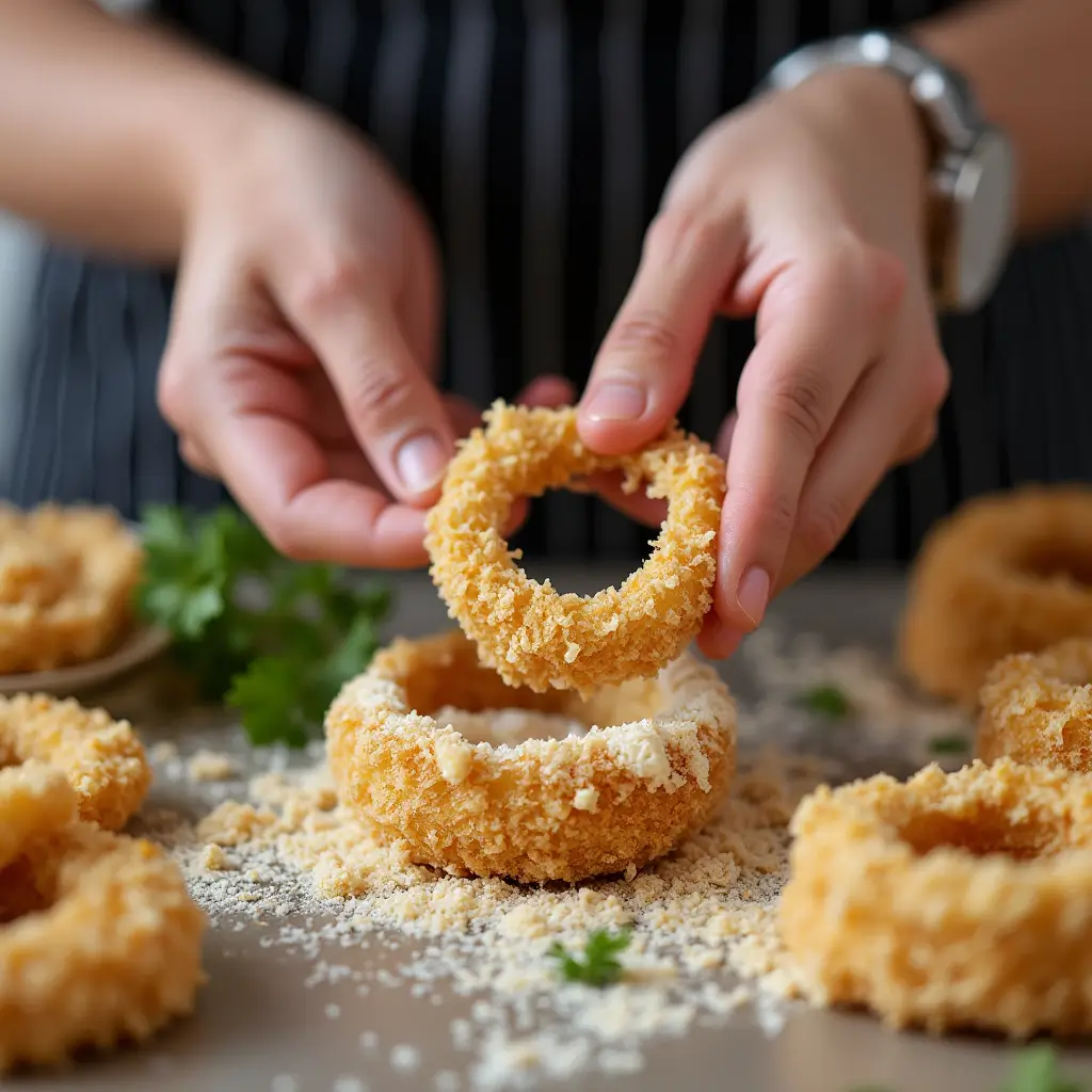 Onion Rings Keto Recipe – The Best Low-Carb Crunch You’ll Love 9 Coating onion rings keto using almond flour and crumbs