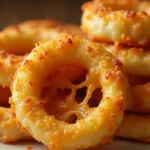 Keto Cheese Onion Rings: 7 Irresistible Reasons to Love This Snack 7 melted cheese on crispy keto cheese onion rings